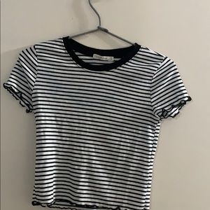Black and white stripe tee
